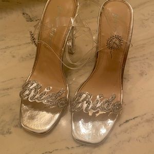 Betsy Johnson Barie Bride Sandal! Worn once! Excellent condition!